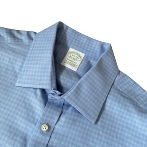 Brooks Brothers Blue Button Down Shirt 16.5 - 33 Milano Fit